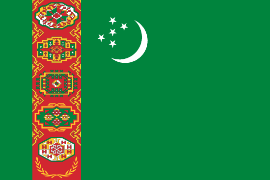 Turkmenská vlajka