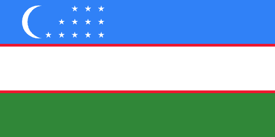 Uzbecká vlajka