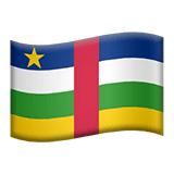 Středoafrická republika Apple Emoji