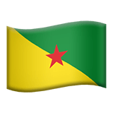 Francouzská Guyana Apple Emoji