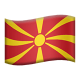 Severní Makedonie Apple Emoji