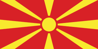 Vlajka Severní Makedonie