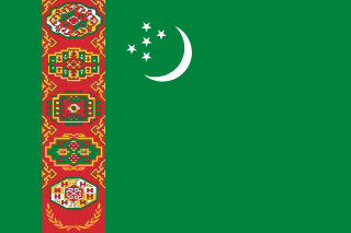 Vlajka Turkmenistánu