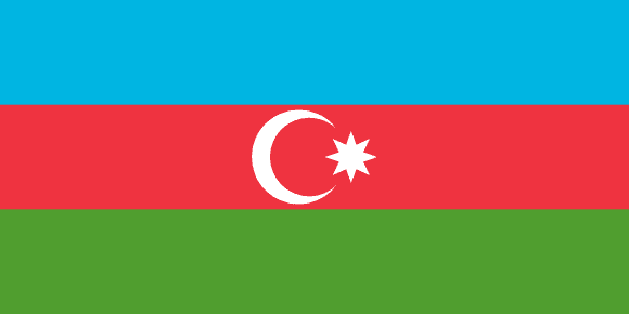 Vlajka: Ázerbájdžán