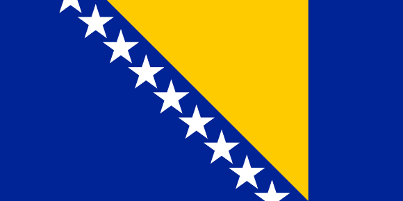 Vlajka: Bosna a Hercegovina