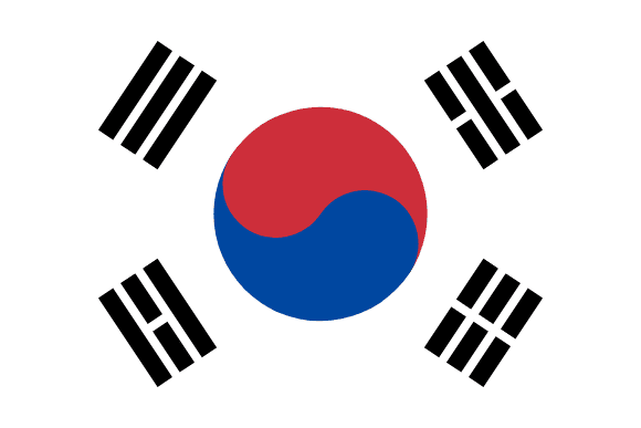 Vlajka: Jižní Korea