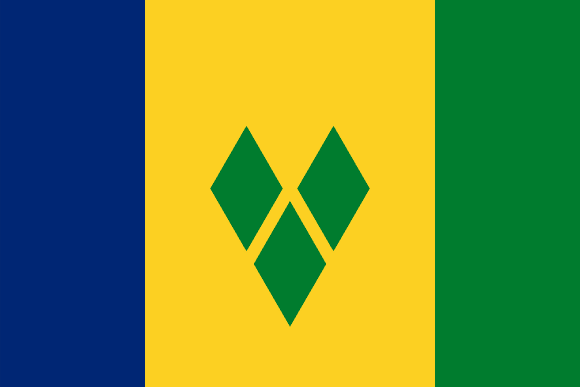 Vlajka: Svatý Vincenc a Grenadiny
