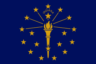 Vlajka státu Indiana