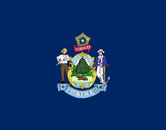 Vlajka státu Maine